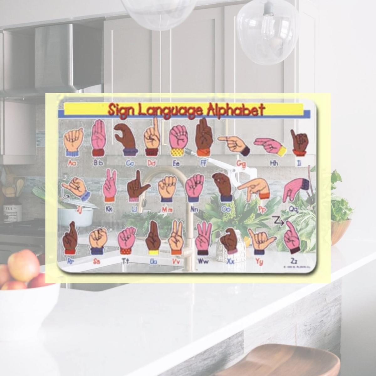 Picture of Painless Learning SIN-1 Sign Language Placemat - Pack of 4