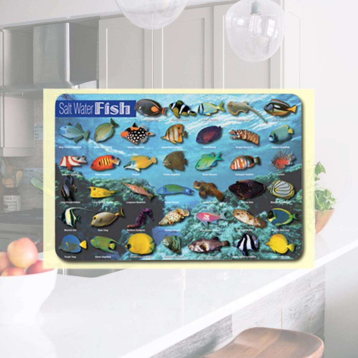 Picture of Painless Learning SWF-1 Saltwater Fish Placemat - Pack of 4