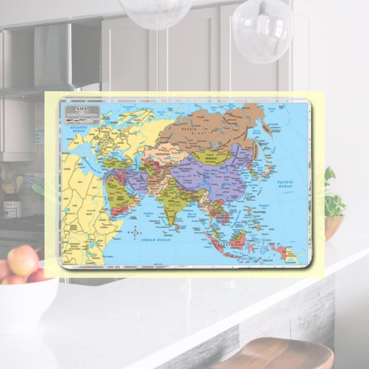 Picture of Painless Learning ASA-1 Asia Placemat - Pack of 4