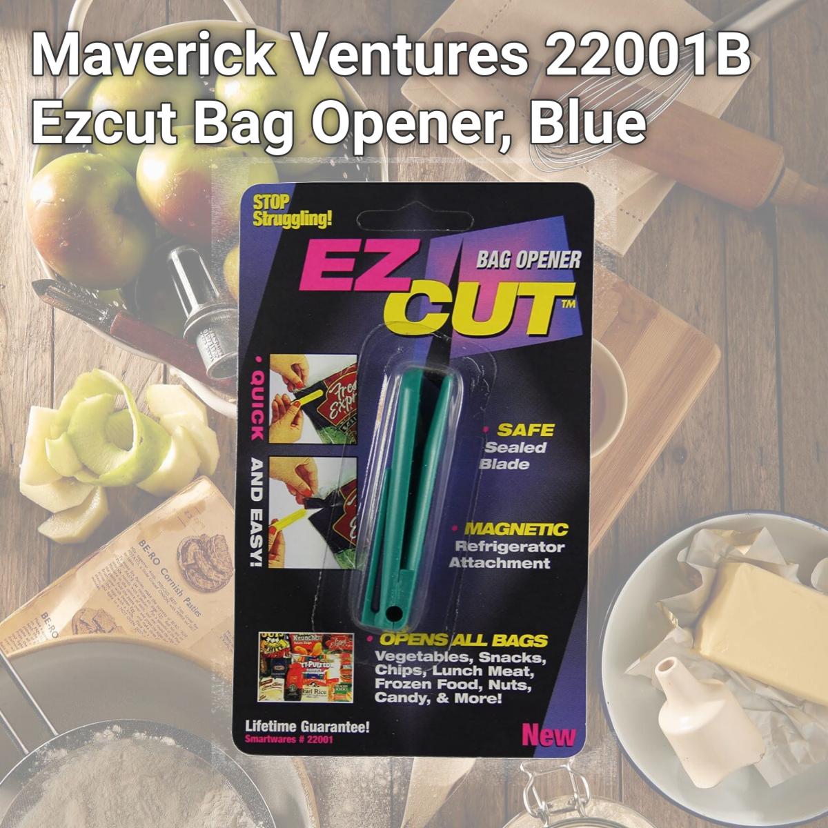 Picture of Maverick Ventures 22001B Ezcut Bag Opener, Blue