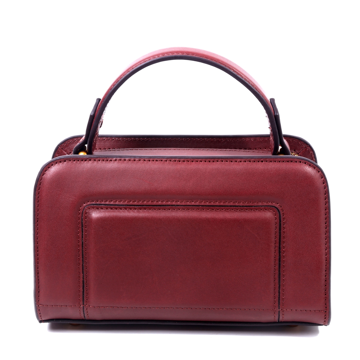 Fe8001-claret Genuine Leather Ashley Satchel - Claret