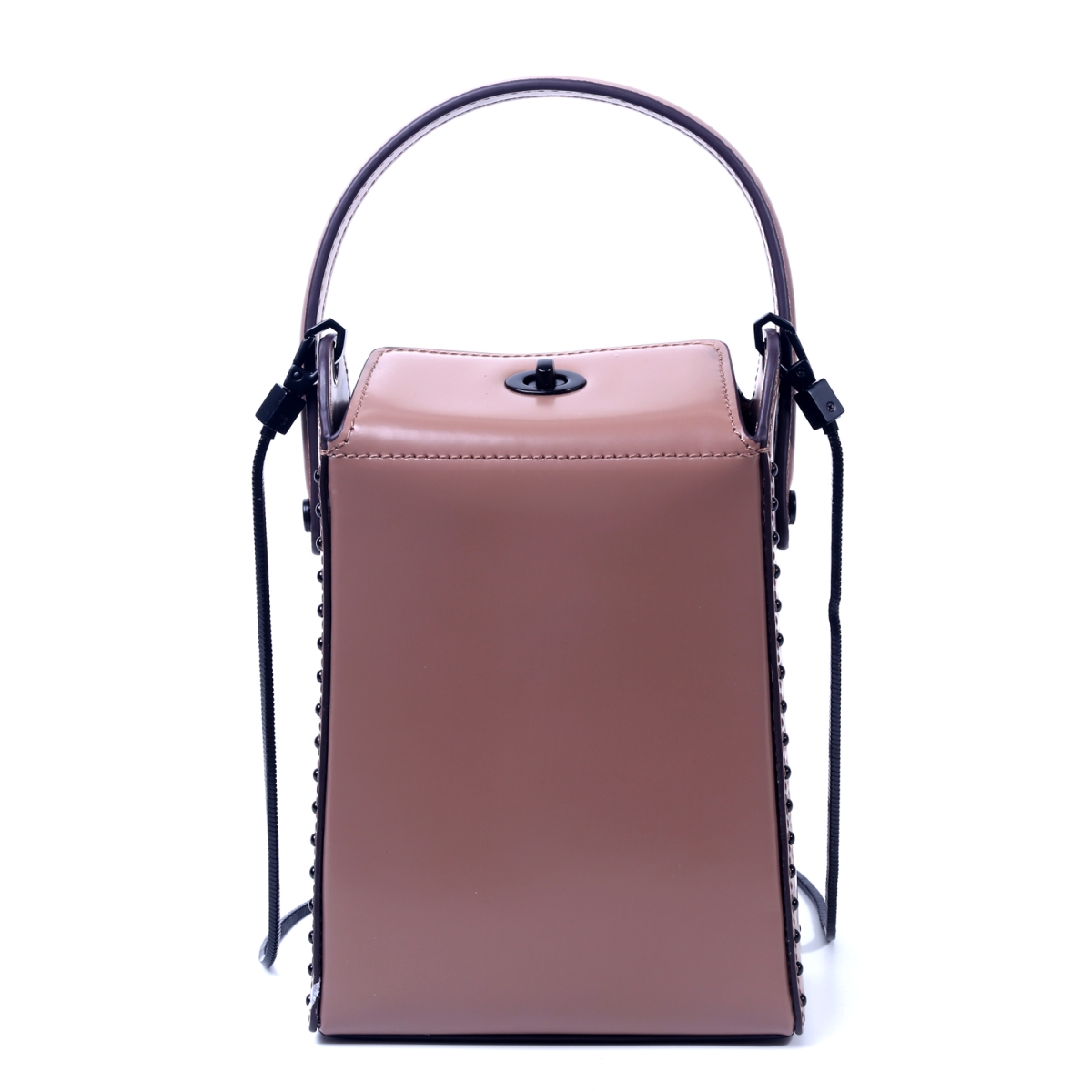 Fe8008-pink Genuine Leather Sara Convertible Crossbody - Pink