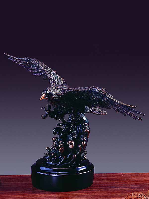 Marian Imports F31105 Eagle On Wave Statue With Base