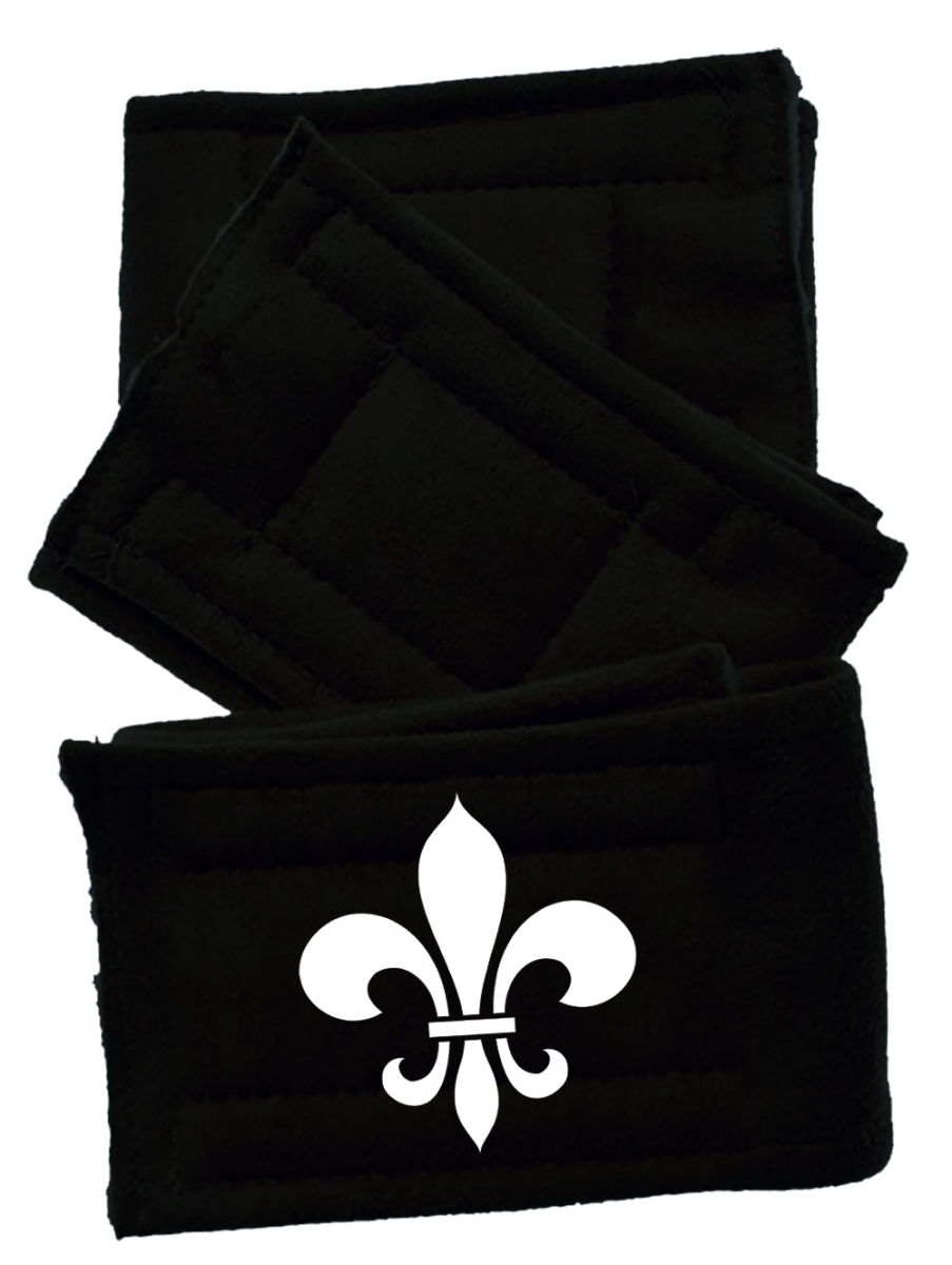 500-140 Bk Fdmd Black Peter Pads Fleur De Lis, Size Medium - Pack Of 3