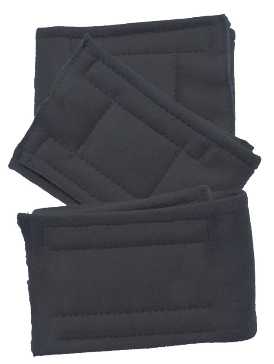 500-142 Gy 3xs Grey Peter Pads Plain Ultra Plush, Size Extra Small - Pack Of 3