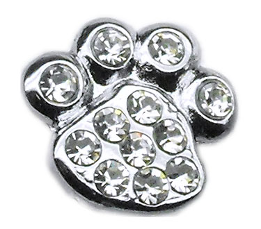 10-13 38cl 0.37 In. Slider Paw Charm, Clear - 0.37 In.