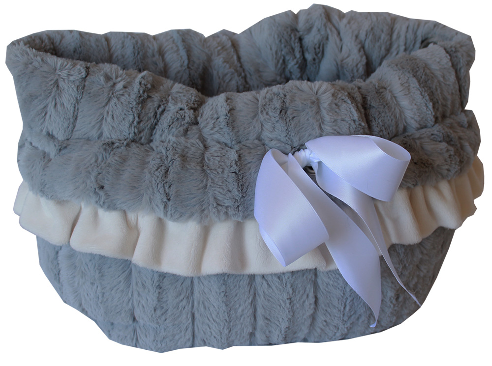 500-151 Gy Grey Reversible Snuggle Bugs Pet Bed, Bag & Car Seat