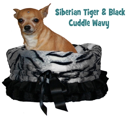 500-040 Siberian Tiger Reversible Snuggle Bugs Pet Bed, Bag & Car Seat