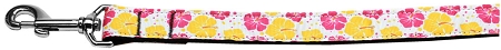 125-185 3804 Pink & Yellow Hibiscus Flower Nylon Dog Leash, 0.38 in. x 4 ft. 125-185 3804 Pink & Yellow Hibiscus Flower Nylon Dog Leash, 0.38 in. x 4 ft.
