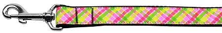 125-194 3804 Lemondrop Plaid Nylon Dog Leash, 0.38 in. x 4 ft. 125-194 3804 Lemondrop Plaid Nylon Dog Leash, 0.38 in. x 4 ft.