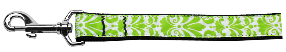 125-207 5804 Damask Lime Green Nylon Dog Leash, 0.63 in. x 4 ft. 125-207 5804 Damask Lime Green Nylon Dog Leash, 0.63 in. x 4 ft.