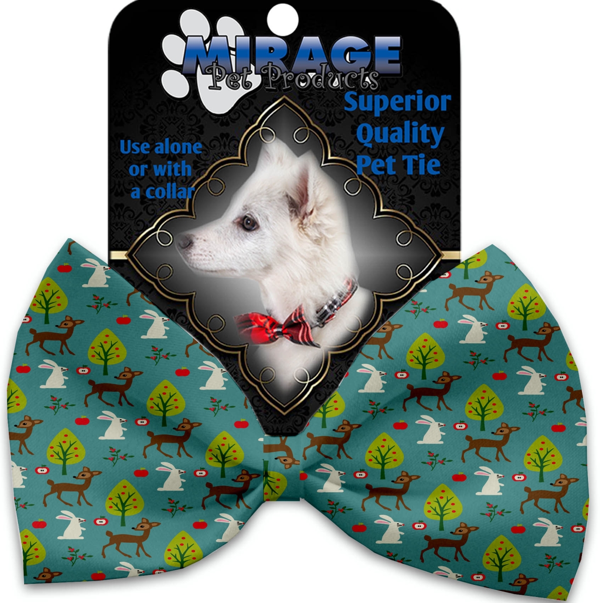 1179-vbt Dearest Deer Pet Bow Tie Collar Accessory With Cloth Hook & Eye