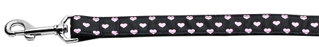 125-164 5804 Pink & Black Dotty Hearts Nylon Dog Leash, 0.63 in. x 4 ft. 125-164 5804 Pink & Black Dotty Hearts Nylon Dog Leash, 0.63 in. x 4 ft.