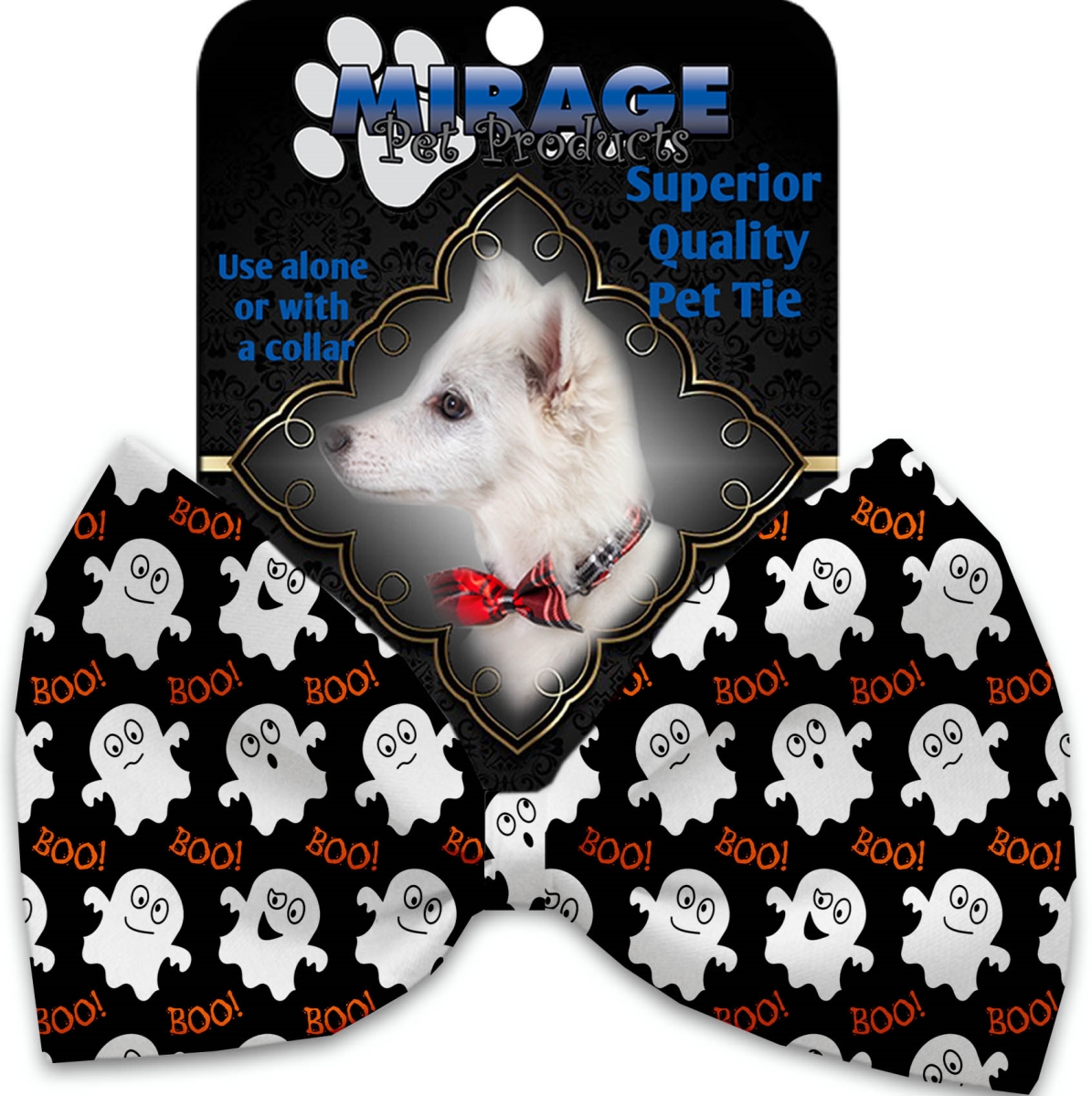 1335-vbt Little Boo Who Pet Bow Tie Collar Accessory With Cloth Hook & Eye