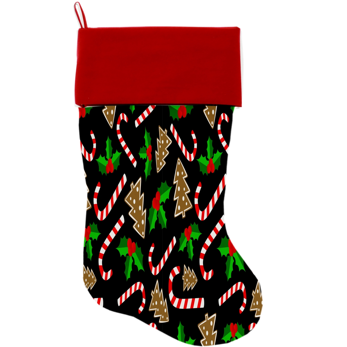 1272-stck Candy Cane Chaos Christmas Stocking