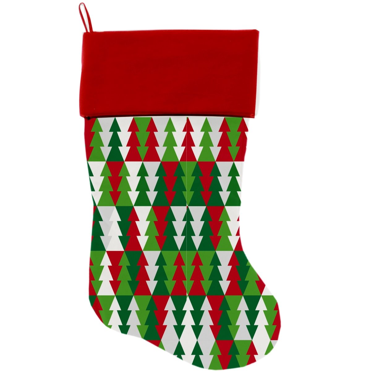 1286-stck Classy Christmas Trees Christmas Stocking