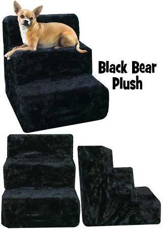 500-081 Bkb Black Bear Plush Pet Steps