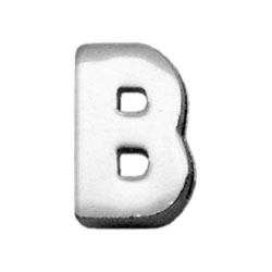 Chrome Plated Charms B - 0.37 In.