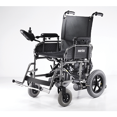P101auazmu1b 18 In. Folding Power Wheelchair - Travel-ease