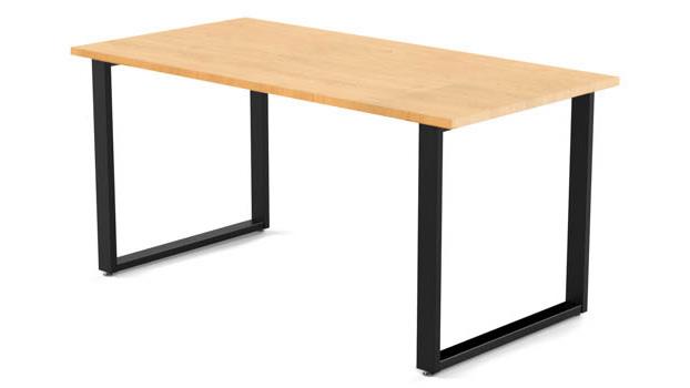 Artpds6024kmbk 60 In. Wide Desk, Kensington Maple Laminate & Black Finish