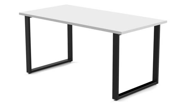 Artpds6030dwbk 60 In. Wide Desk, Designer White Laminate & Black Finish