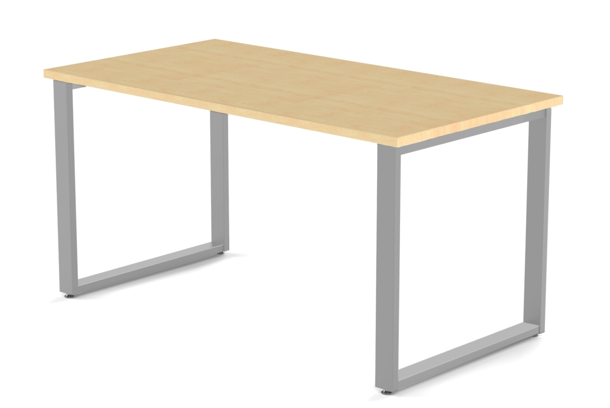 Arty0015kmtt 48 X 24 In. Desk With Wire Management, Kensington Maple Laminate & Silver Finish
