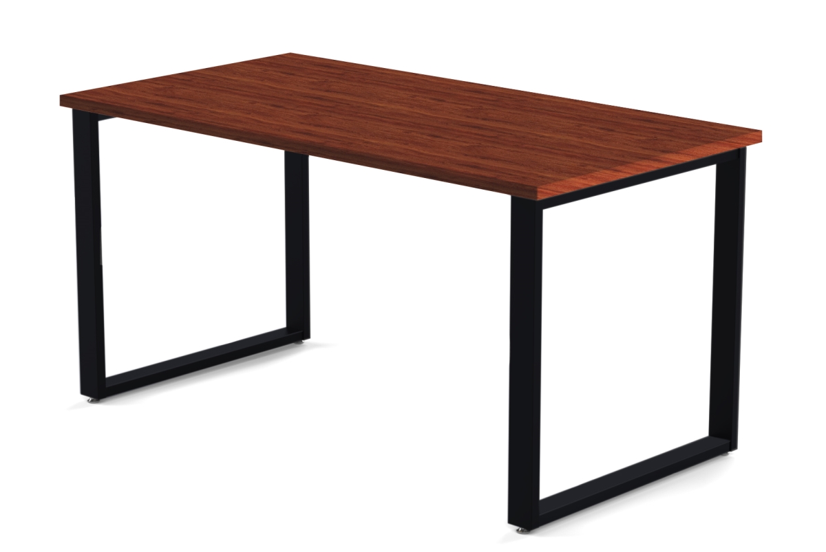 Arty0015wybk 48 X 24 In. Desk With Wire Management, Windsor Mahogany Laminate & Black Finish