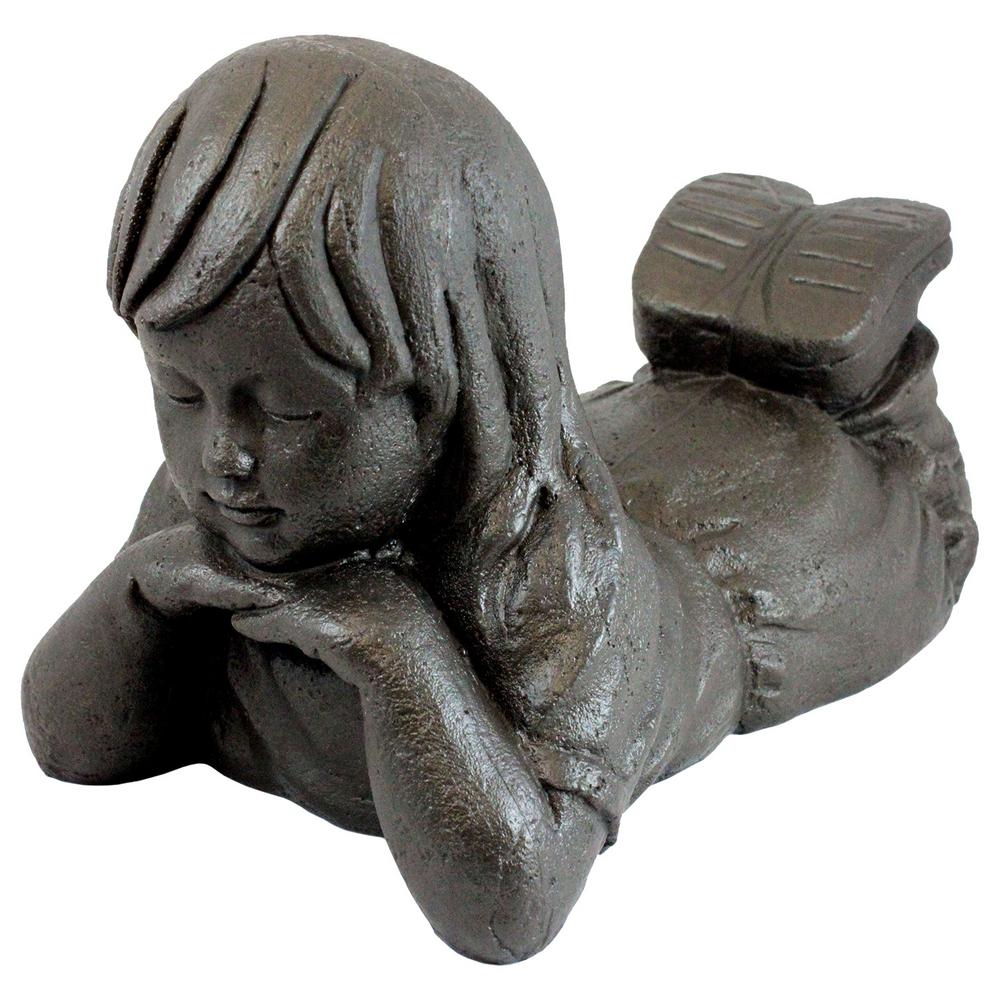 Emsco 92248-1 16 In. Natural Bronze Appearance Day Dreaming Girl Statue