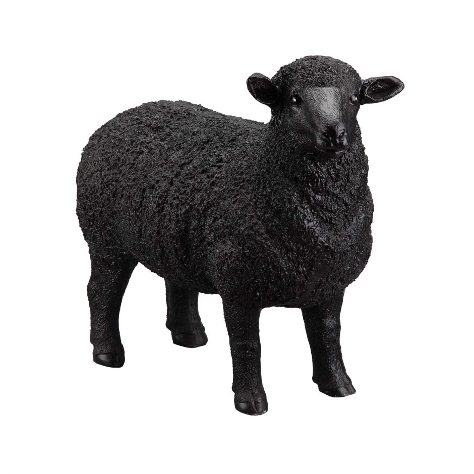 Jt-1002-02 Dolly Sheep Statue, Black