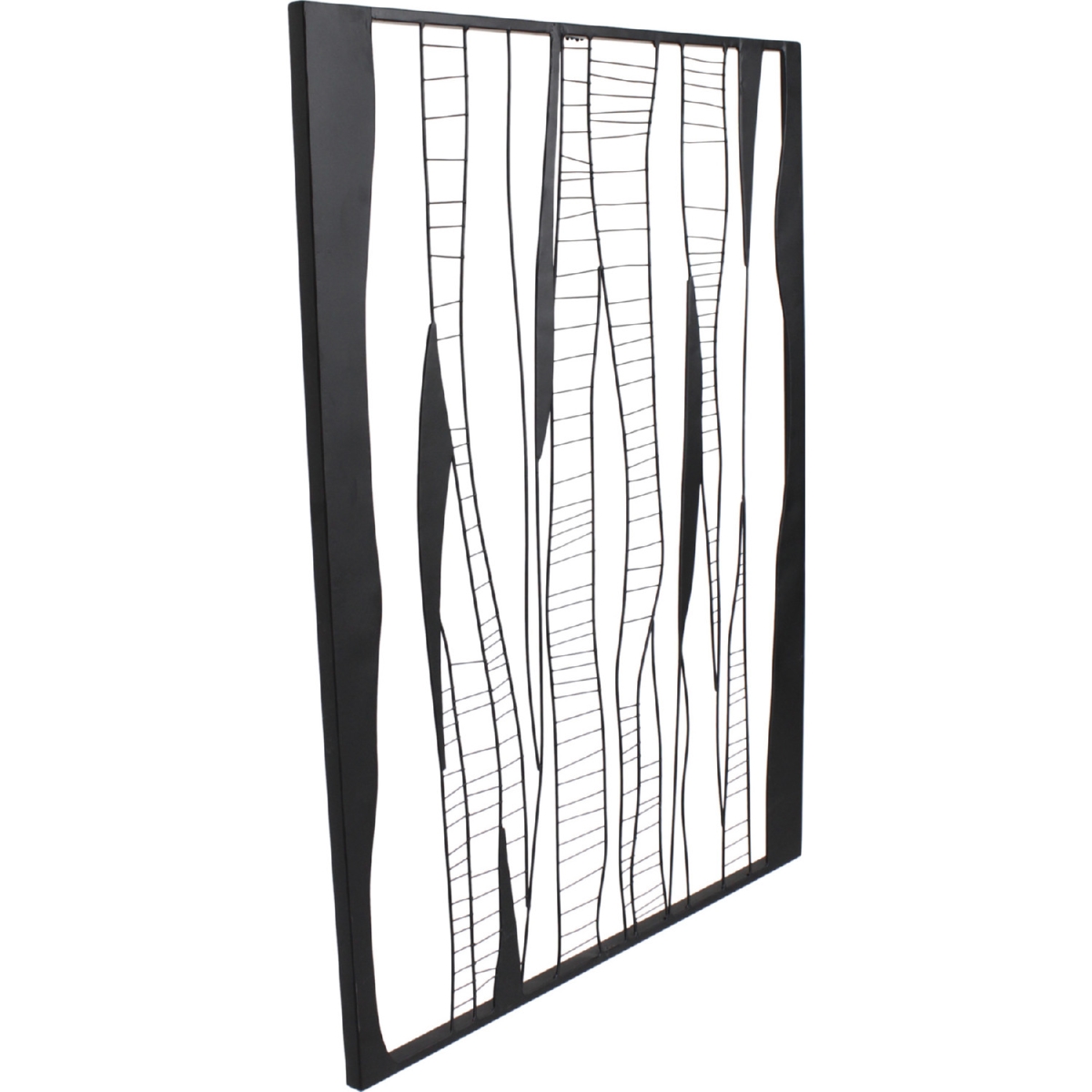 Ty-1032-02 Metal Waves 1 Wall Decor Sculptures - Black, 33.5 X 25 X 1 In.