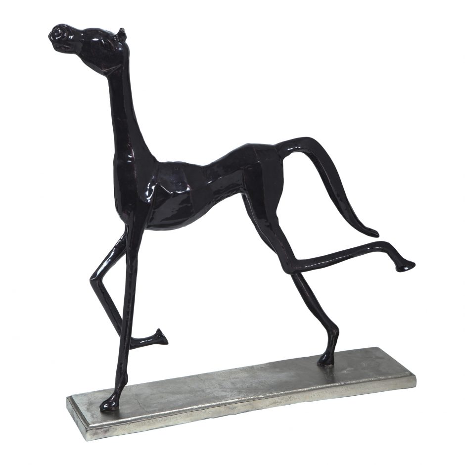 Ix-1100-31 27.5 X 4 X 24 In. Goofy Horse Sculpture, Bronze