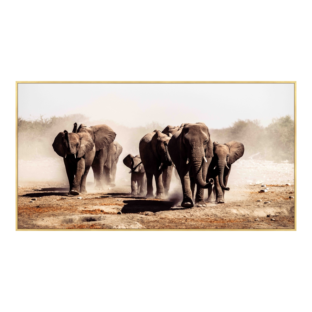 Fx-1227-37 Elephant Herd Wall Decor