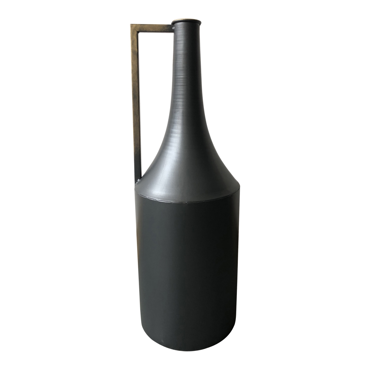 Kk-1017-02 Primus Metal Vase, Black
