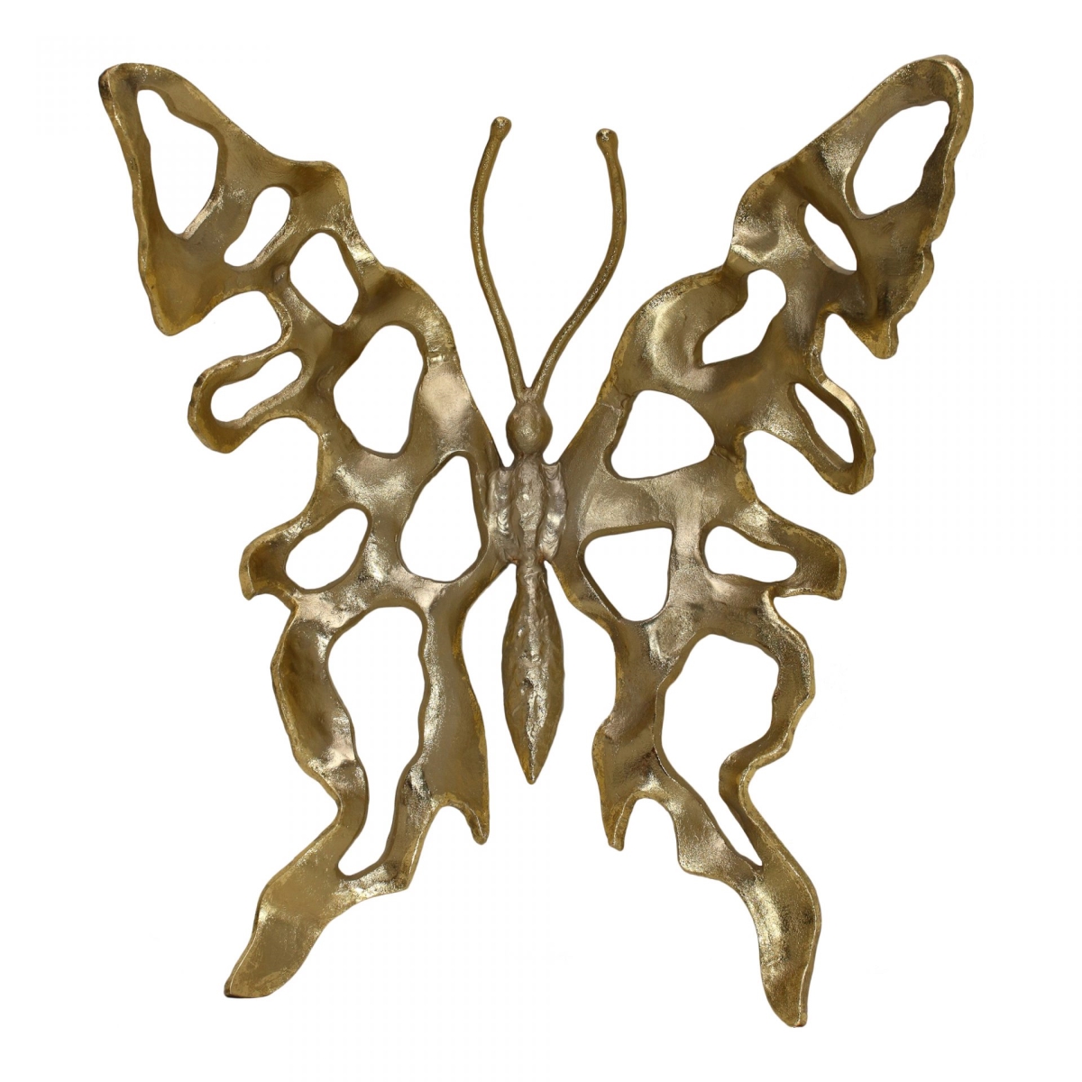 Ix-1109-49 28.5 X 22 X 12 In. Metal Butterfly Champagne - Large