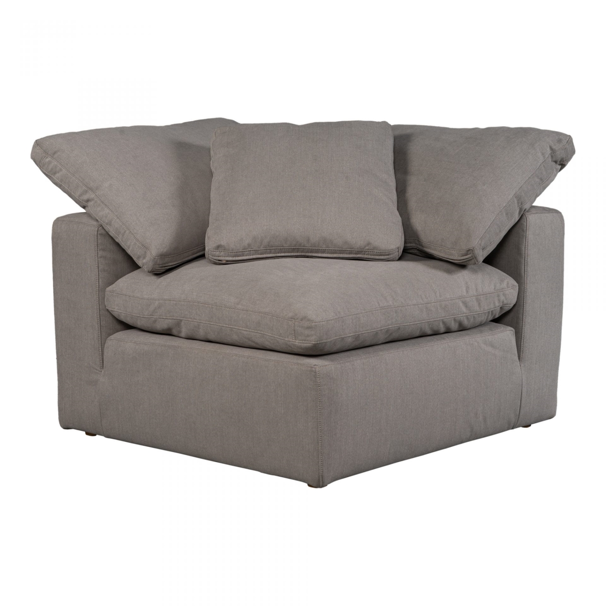 Yj-1012-29 38 X 38 X 32 In. Terra Condo Corner Chair Livesmart Fabric, Light Grey