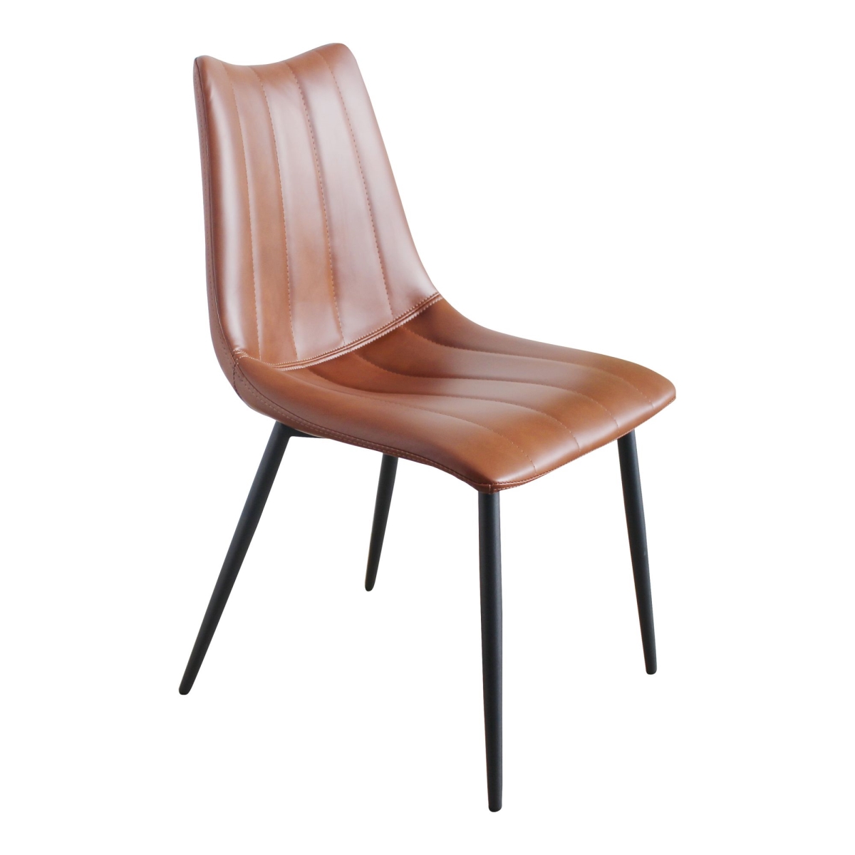 Uu-1022-03 Alibi Dining Chair, Leatherette, Brown - 18 X 22.5 X 33 In. - Set Of 2