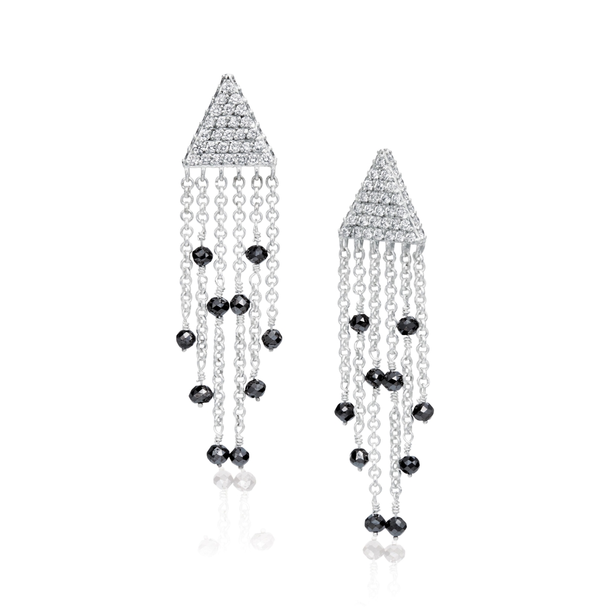 Lde4 Unity Sprinkle Earrings In Sterling Silver