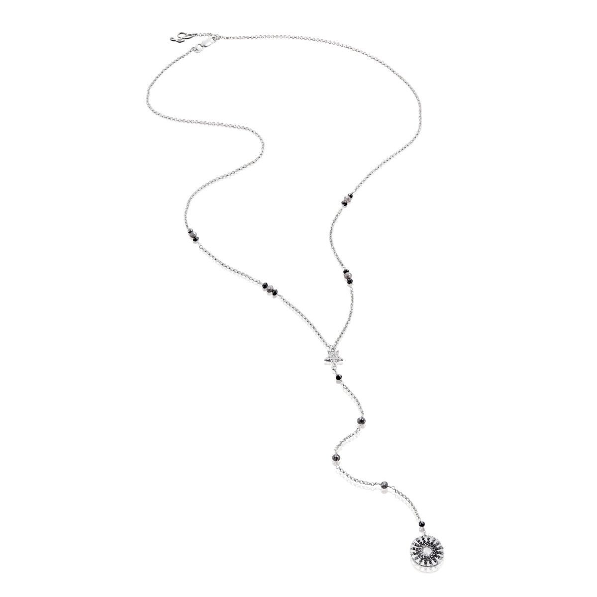 Ldn3 Starburst Necklace In Sterling Silver