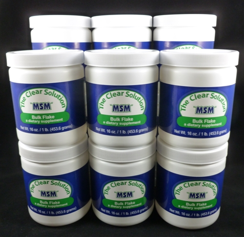 Msm Health Solutions 124 12 Lbs Bulk Flake Organic Food Grade Sulfur Jar - Pack Of 12