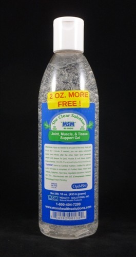 Msm Health Solutions 1616 16 Oz Pain Gel Squeeze Bottle