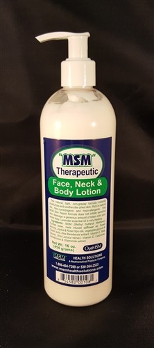 Msm Health Solutions 1722 16 Oz Therapeutic Face, Neck & Body Lotion Pump Bottle