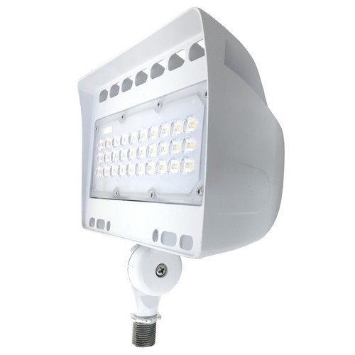 71143a Led Eco-flood Light With 0.5 In. Adjustable Knuckle 50 Watts, White