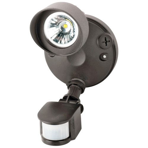 72560 Led Motion Activated Security Flood Lights, Single Head, 14 Watts, Bronze, 3000k
