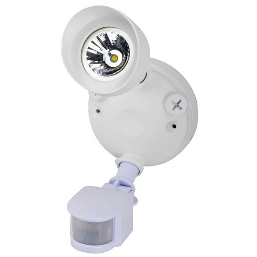 72561 Led Motion Activated Security Flood Lights, Single Head, 14 Watts, White - 3000k