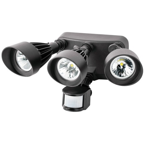72570 Led Motion Activated Security Flood Lights, 3 Head, 36 Watts, Bronze, 5000k