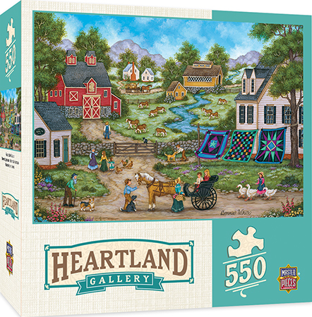31682 Heartland Collection Roadside Gossip Jigsaw Puzzle, 550 Pieces