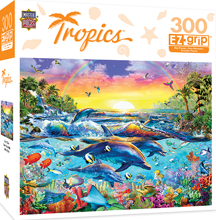 31609 Tropics Sea Of Eden Ez Grip Jigsaw Puzzle, 300 Pieces