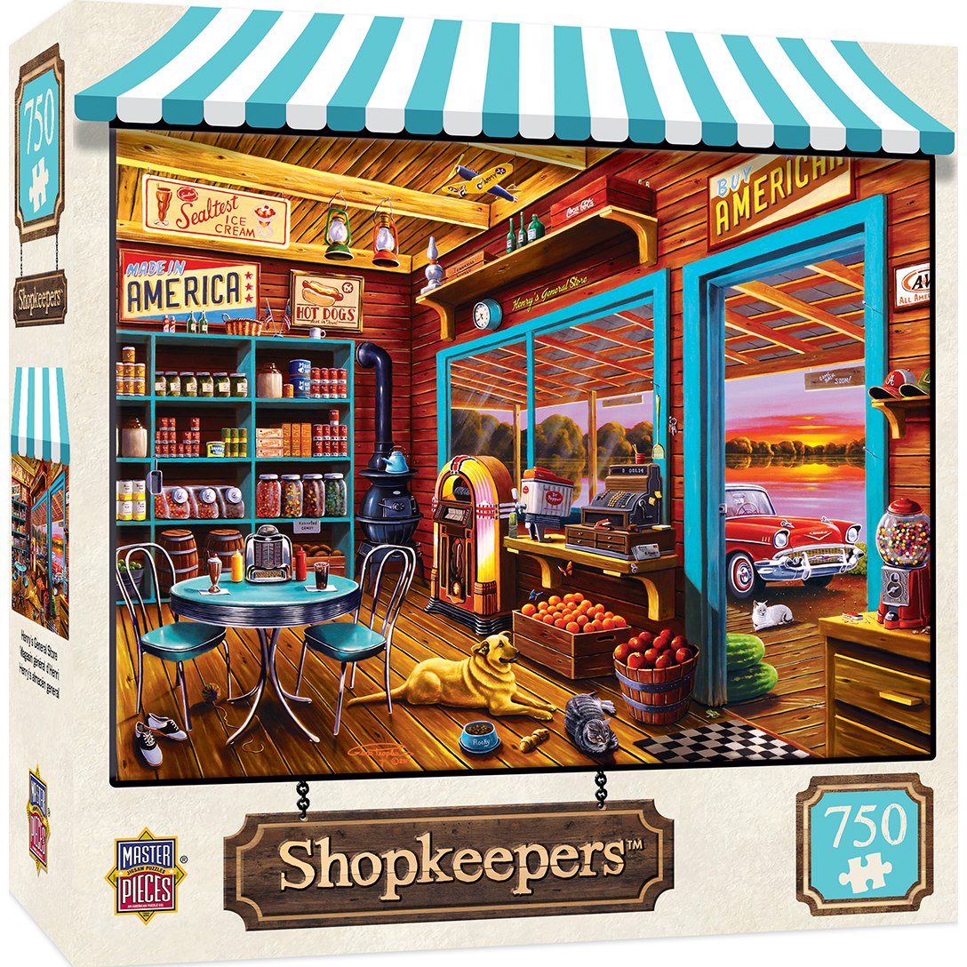 Masterpieces Puzzle 31828 Shopkeepers - Henrys General Store Puzzle - 750 Piece