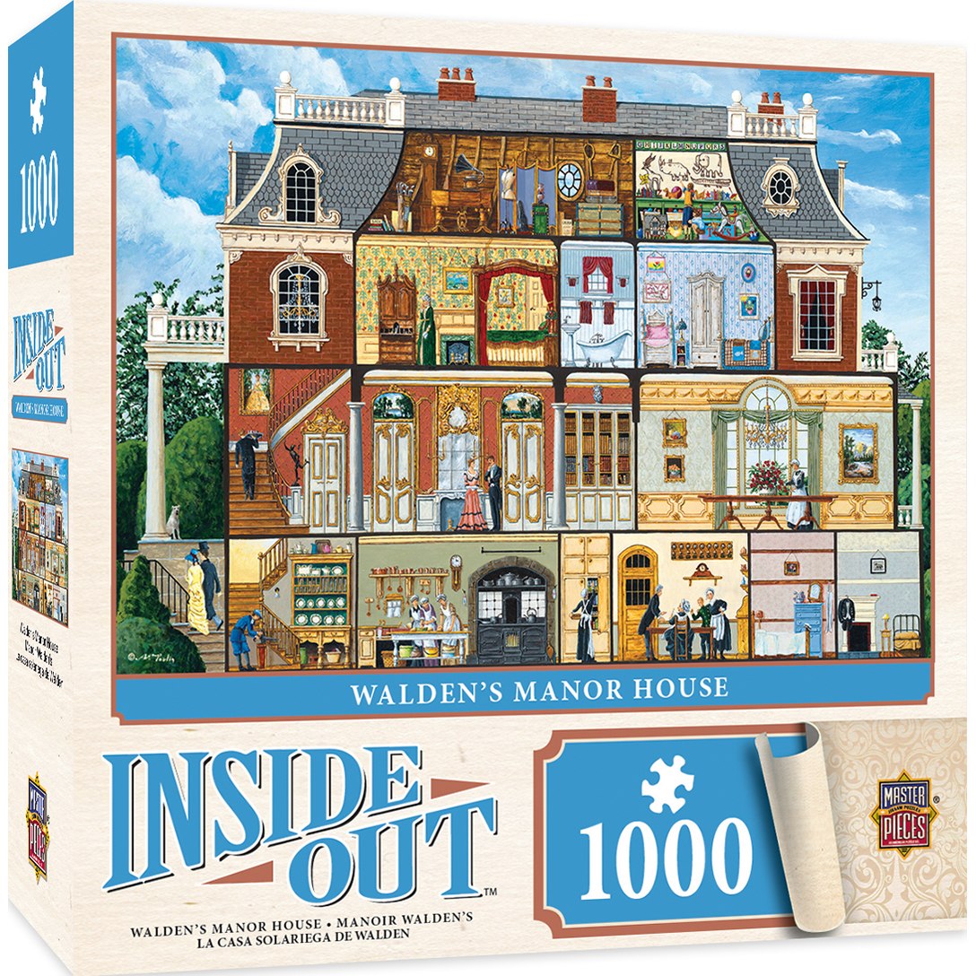 Masterpieces Puzzle 71836 Inside Out - Waldens Manor House Puzzle - 1000 Piece