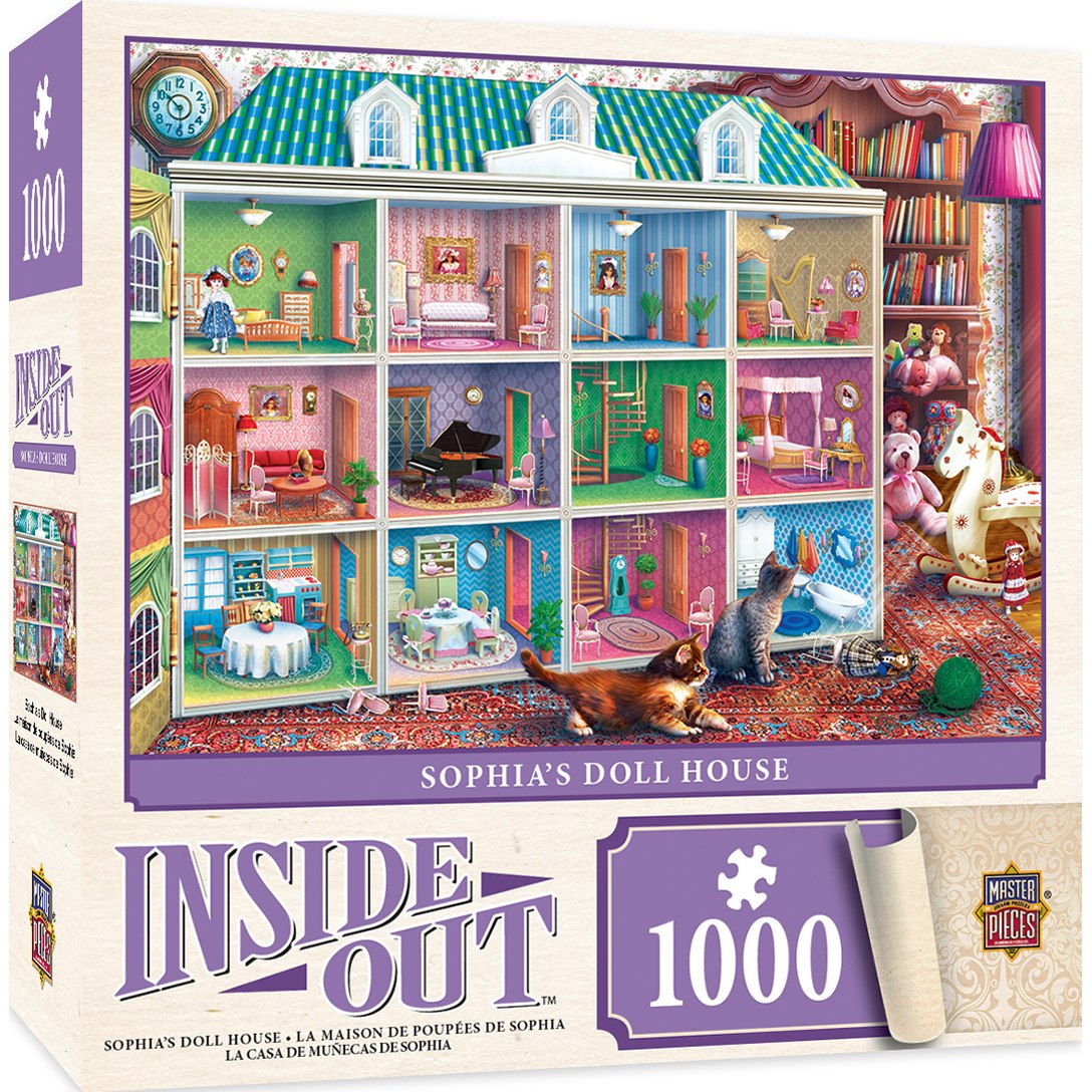 Masterpieces Puzzle 71837 Inside Out - Sophias Dollhouse Puzzle - 1000 Piece